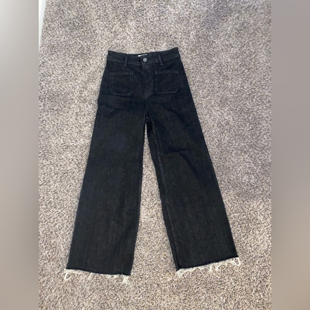 The patch pockets Marine Straight fit Zara jeans